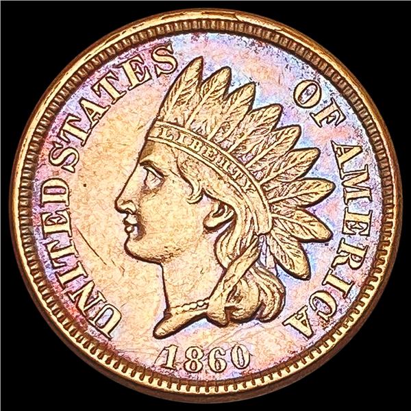 1860 Indian Head Cent CHOICE AU