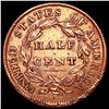 Image 2 : 1834 Classic Head Half Cent CLOSELY UNCIRCULATED