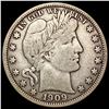 Image 1 : 1909 Barber Half Dollar NICELY CIRCULATED