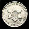 Image 1 : 1852 Silver Three Cent CLOSELY UNCIRCULATED