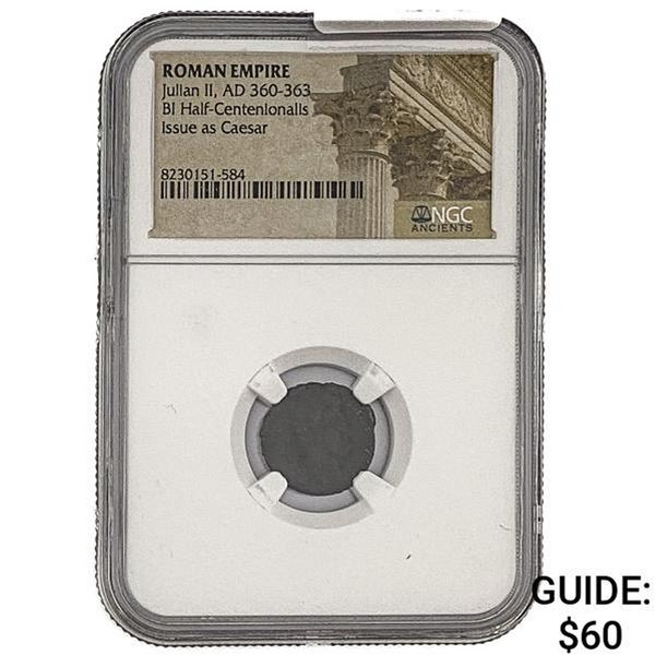 Roman Julian II, AD 360-363 BI Half-Centenionalis NGC