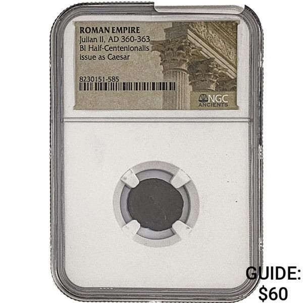 Roman Julian II, AD 360-363 BI Half-Centenionalis NGC