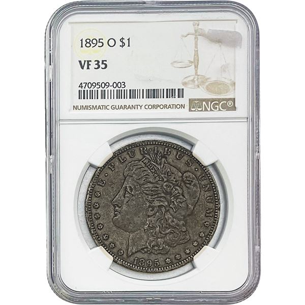 1895-O Morgan Silver Dollar NGC VF35