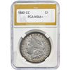 Image 1 : 1880-CC Morgan Silver Dollar PGA MS66+