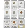Image 2 : 1885-1958 Gem BU Graded US Type Coin Lot [9 Coins] PCGS/NGC/ANACS MS64-66