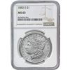 Image 10 : 1882-1896 Gem BU Morgan Silver Dollar Lot [5 Coins] PCGS/NGC MS63/64