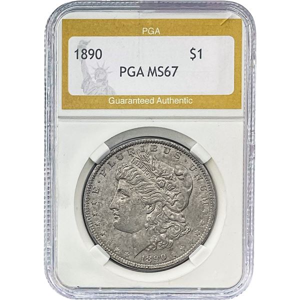1890 Morgan Silver Dollar PGA MS67