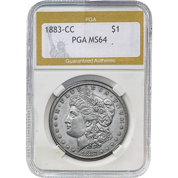 1883-CC Morgan Silver Dollar PGA MS64