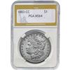 Image 1 : 1883-CC Morgan Silver Dollar PGA MS64
