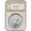 Image 4 : [2] 1987 Silver Eagle PGA MS70