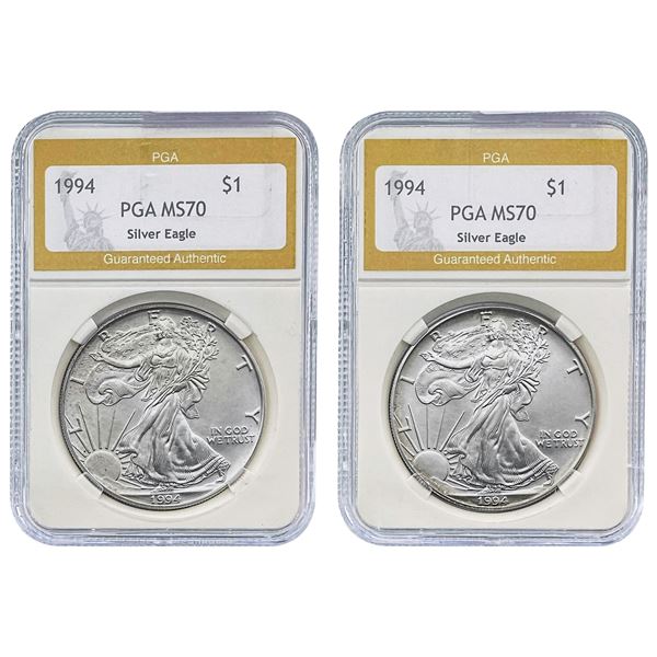 [2] 1994 Silver Eagle PGA MS70