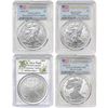 Image 1 : 2010-2022 US Silver Eagle Lot [4 Coins] PCGS MS/PR70