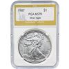 Image 2 : [2] 1987 Silver Eagle PGA MS70
