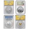Image 1 : 1995-2020 World Silver Coinage Lot [4 Coins] ANACS/PCGS/NGC MS69
