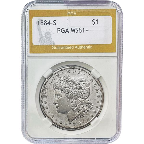 1884-S Morgan Silver Dollar PGA MS61+