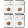 Image 2 : 1953-1955 Gem BU Wheat Cent Set [8 Coins] NGC MS65/66 RD
