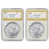 Image 1 : [2] 1989 Silver Eagle PGA MS70