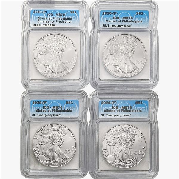 [4] 2020 (P) Silver Eagle ICG MS70