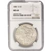 Image 2 : 1881-1885 [3] Morgan Silver Dollar NGC MS64