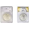 1890-1904 [2] Morgan Silver Dollar ANACS/SEGS MS63-66