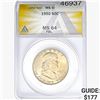 Image 1 : 1950 Franklin Half Dollar ANACS MS64 FBL