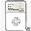 Image 1 : 1955 Roosevelt Dime NGC PF69