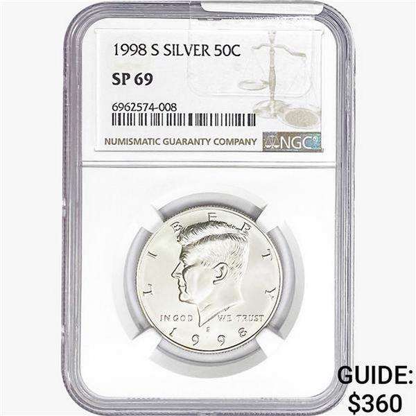 1998-S Kennedy Half Dollar NGC SP69