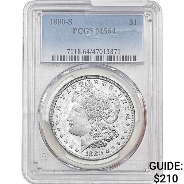 1880-S Morgan Silver Dollar PCGS MS64