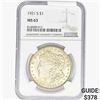 Image 1 : 1921-S Morgan Silver Dollar NGC MS63