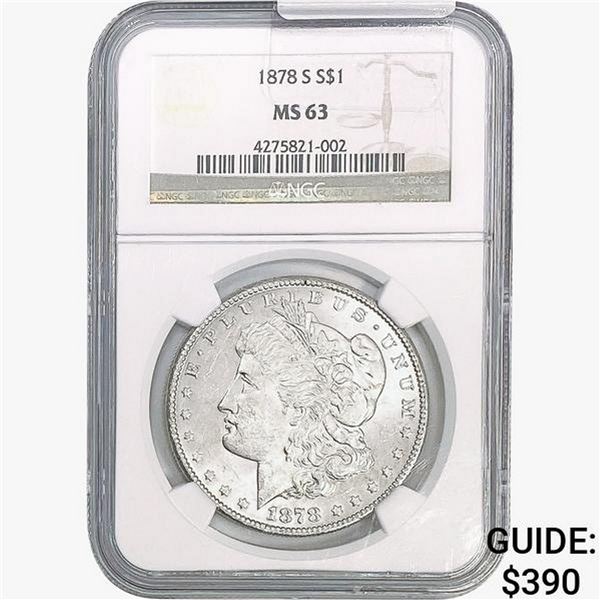 1878-S Morgan Silver Dollar NGC MS63