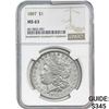 Image 1 : 1897 Morgan Silver Dollar NGC MS63