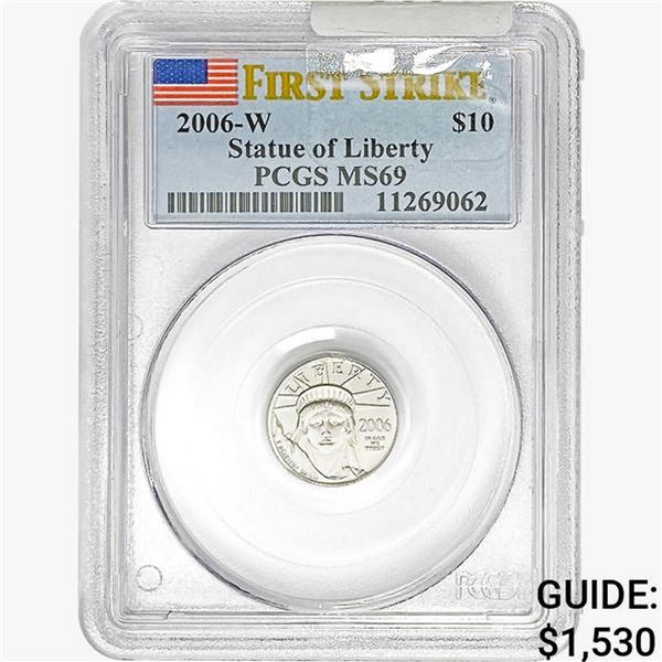 2006-W 1/10oz Platinum $10 Liberty PCGS MS69