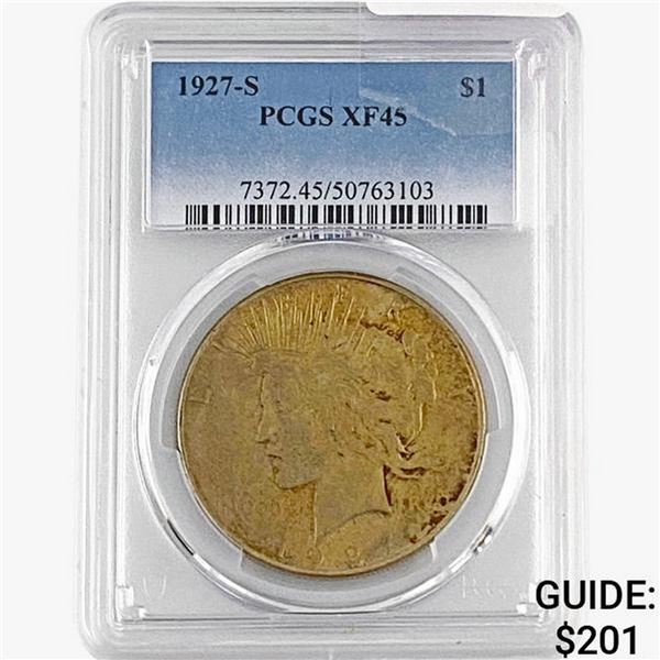 1927-S Silver Peace Dollar PCGS XF45