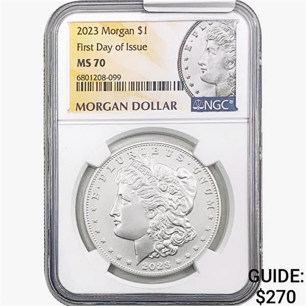 2023 Morgan Silver Dollar NGC MS70 First Day Issue