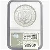 Image 2 : 1887 Morgan Silver Dollar NGC MS65