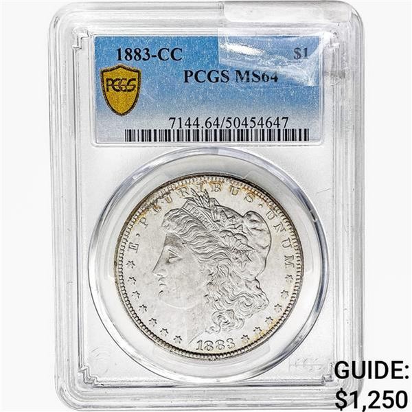 1883-CC Morgan Silver Dollar PCGS MS64