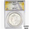 Image 1 : 1878 7TF Morgan Silver Dollar ANACS MS61