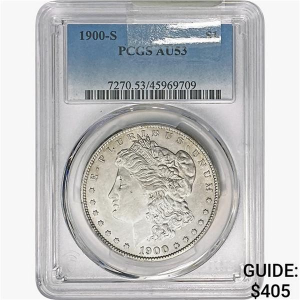 1900-S Morgan Silver Dollar PCGS AU53