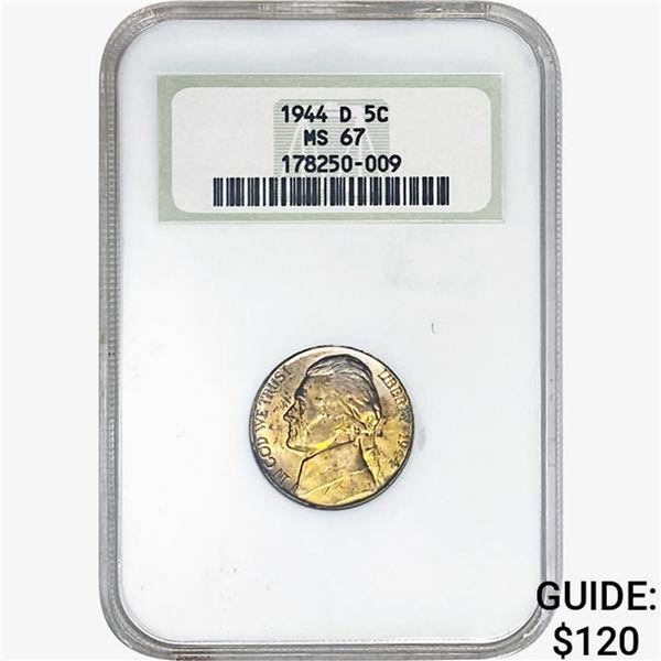 1944-D Jefferson Nickel NGC MS67