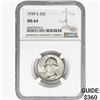 Image 1 : 1939-S Washington Silver Quarter NGC MS64