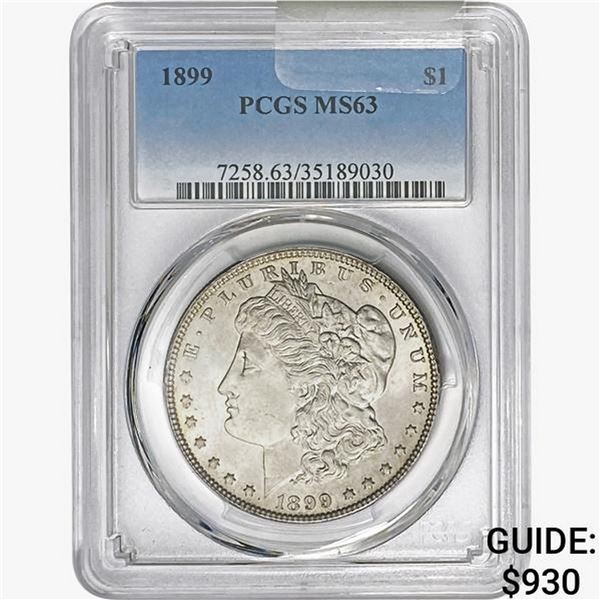 1899 Morgan Silver Dollar PCGS MS63