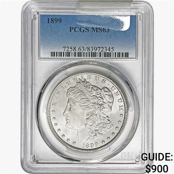 1899 Morgan Silver Dollar PCGS MS63