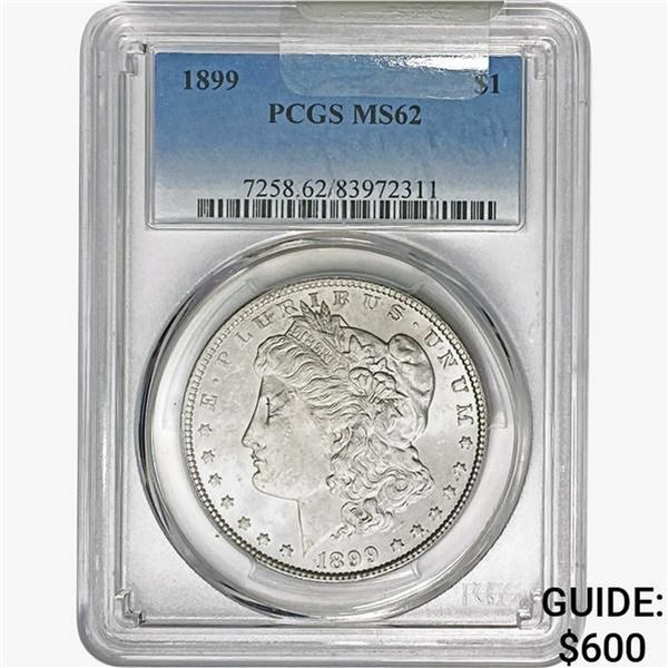 1899 Morgan Silver Dollar PCGS MS62