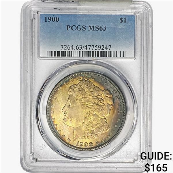 1900 Morgan Silver Dollar PCGS MS63