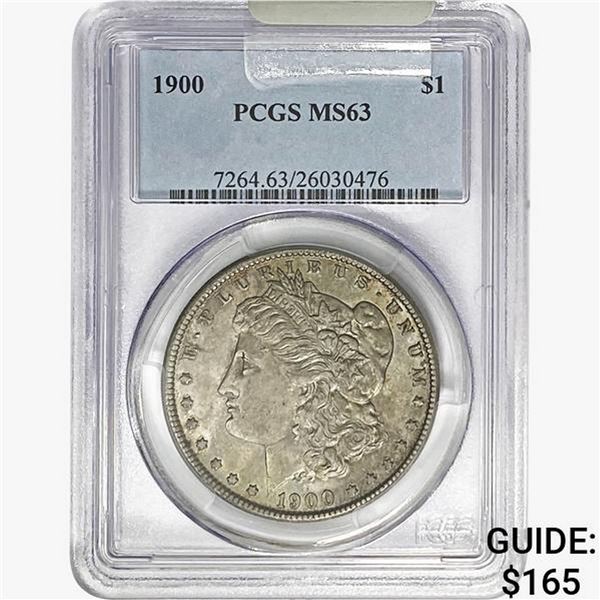 1900 Morgan Silver Dollar PCGS MS63