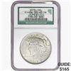 Image 1 : 1923 Silver Peace Dollar NGC MS63
