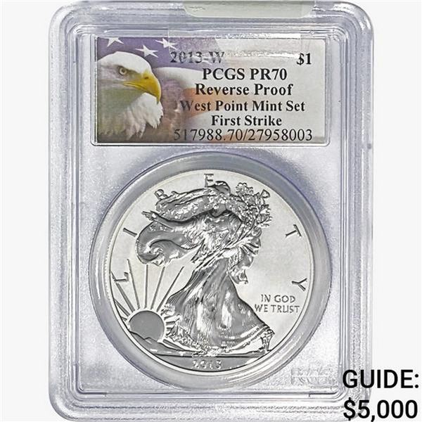 2013-W Silver Eagle PCGS PR70 REVERSE PROOF