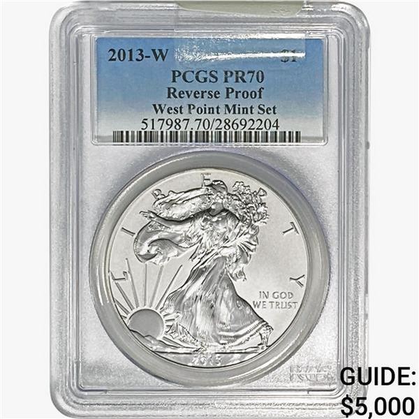2013-W Silver Eagle PCGS PR70 REVERSE PROOF