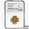 Image 1 : 1864 BN Indian Head Cent NGC MS62