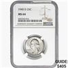 Image 1 : 1940-D Washington Silver Quarter NGC MS64